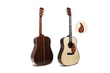 Guitarra acústica de caoba